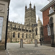 Rising Bollard System  Gloucester Cathedral