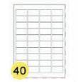 A4 label sheets with 40up