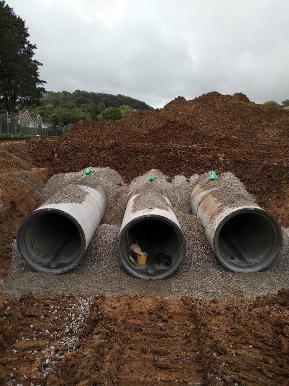 Attenuation systems for sustainable drainage project