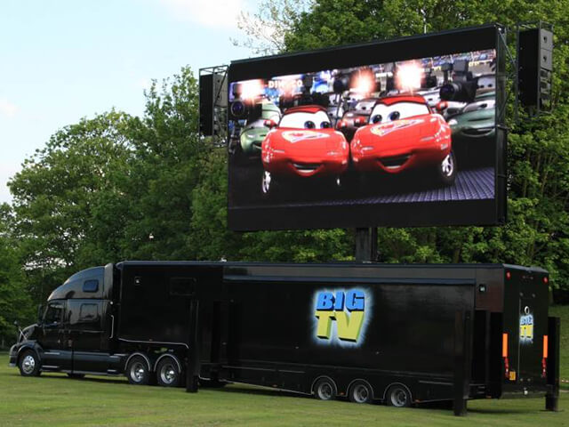 Outdoor Cinema with 46sqm Mobile LED Screen