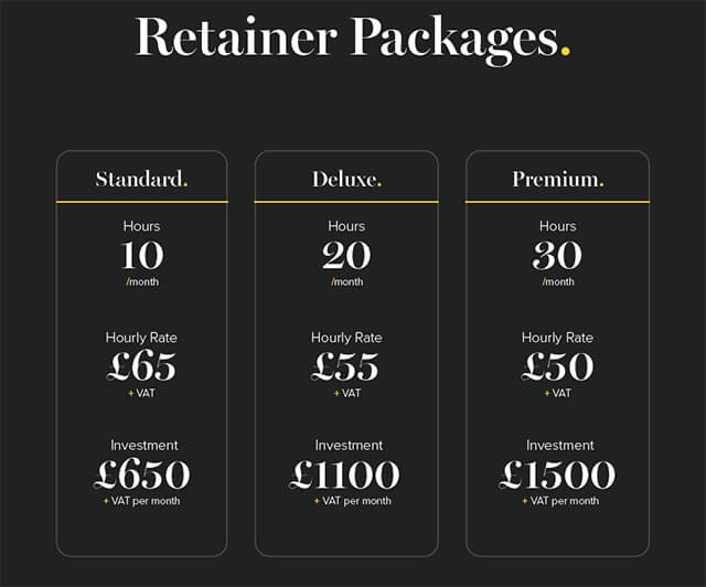 NEW - Retainer Packages
