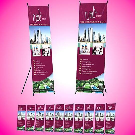 10 (yes 10!) Lightweight Printed Banner Stands - just 215+vat incl delivery