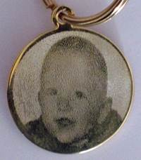 Gold Plated Pendant
with photo engraved