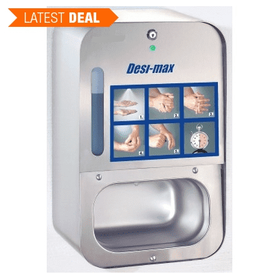 2 x Floor Mounted Automatic S/S Hand Disinfectant Dispenser - LIMITED OFFER!!!!