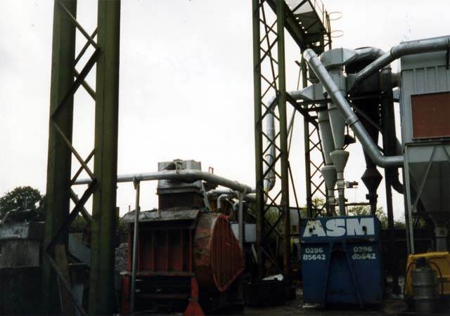 Typical Cyclones on Metal Reclamation Plant