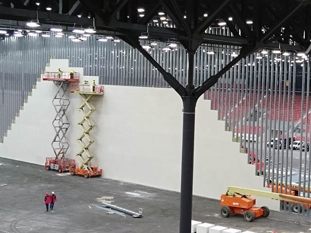Composite Panel Partition Installation