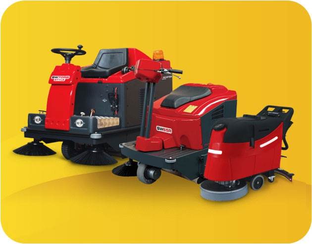 Professional scrubber dryers and floor equipment