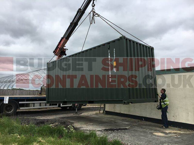 Hiab Assisted Container Delivery