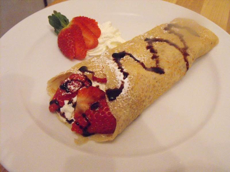 Strawberry and Cream Crepe