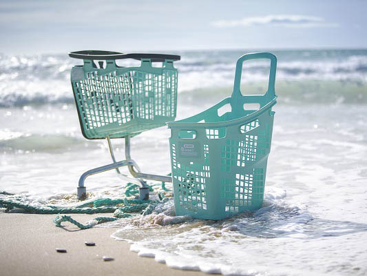 Recycled Plastic Shopping Baskets