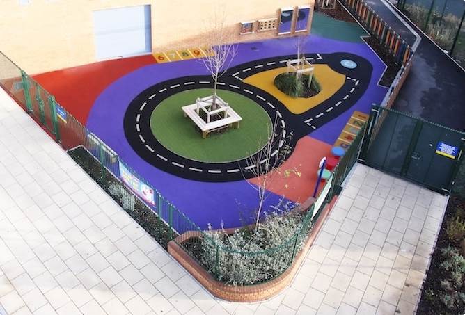 Wet Pour Safety Flooring for Playground