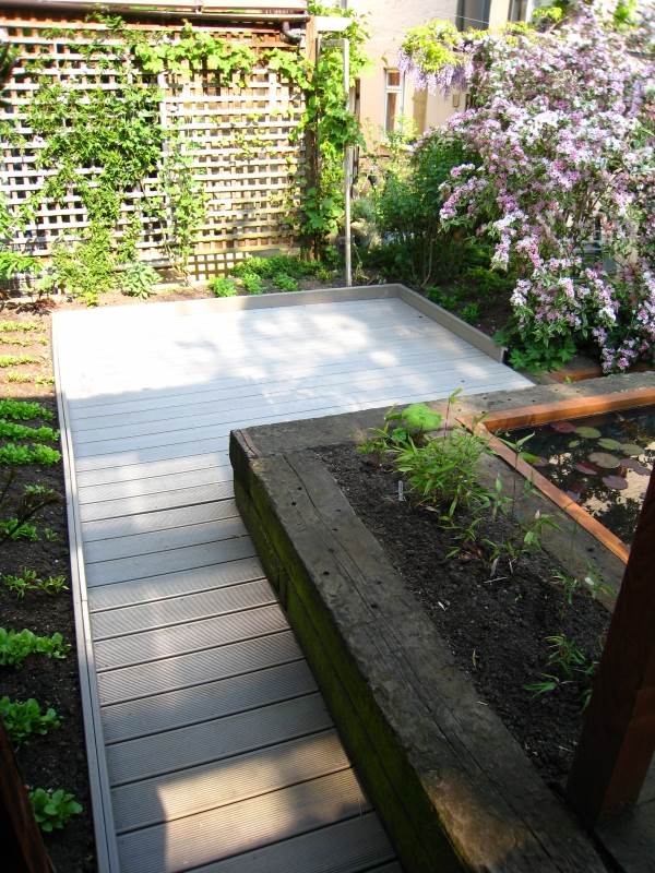 Composite garden decking