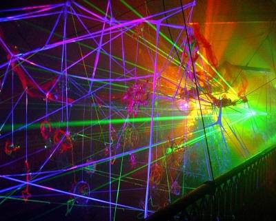 Laser System Enhancing An Art Exhibition
