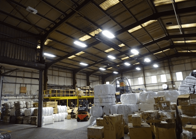 Partial Factory Lighting Installation