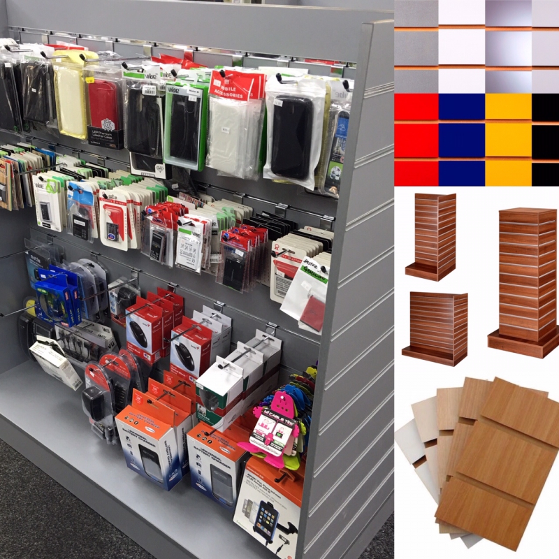 Slatwall Boards and Fittings, New and Used Shopfitting Supplies, by
