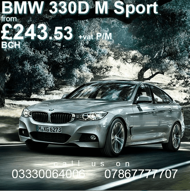 BMW 330d M sport on Business contract hire - BCH 