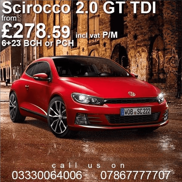 GT scirocco on Personal contract hire - PCH 