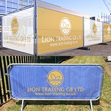Branded Heras Fence Covers 
