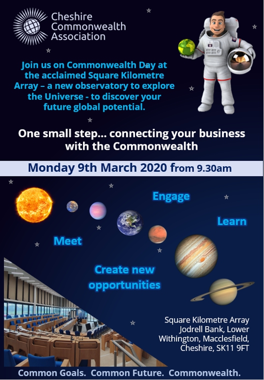 Come and Celebrate Commonwealth Day at the Square Kilometre Array in Cheshire