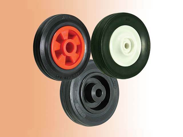 Trolley Wheels - Solid Rubber Tyres