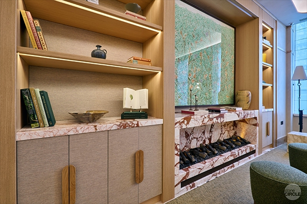 Refined stone finishes for a premium hotel