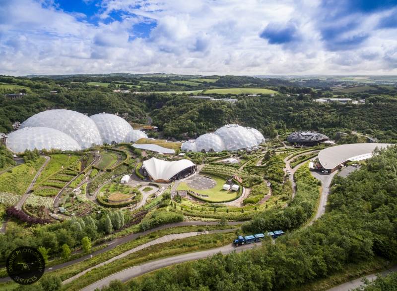 Our aerial drone photography for the Eden Project