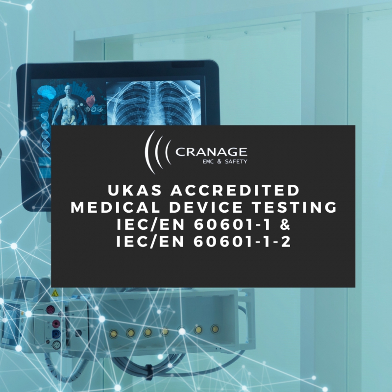Cranage EMC and Safety UKAS accredited medical device testing