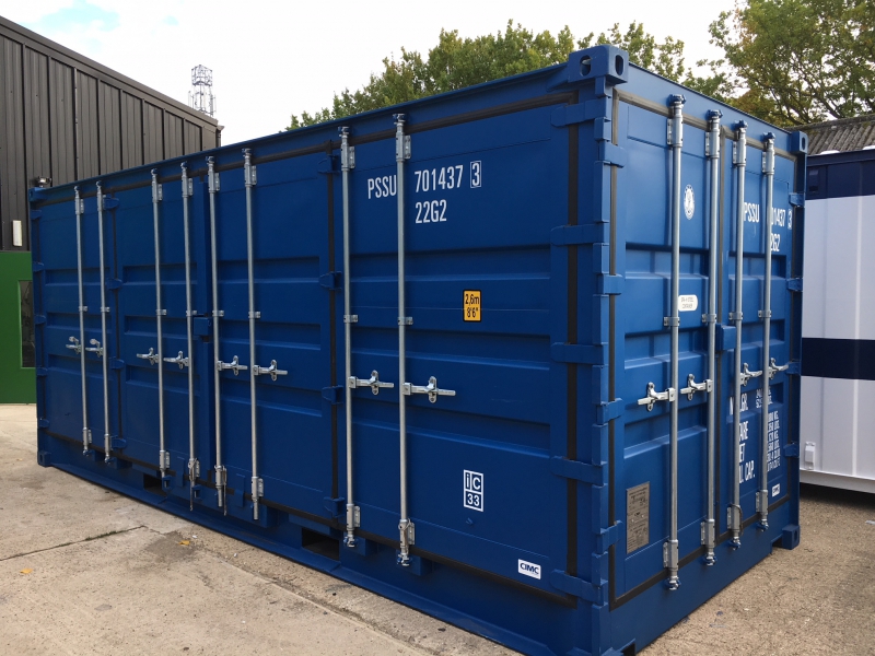 Side loading containers
