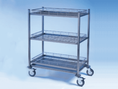 3 tier Vegetable Steel Trolleys