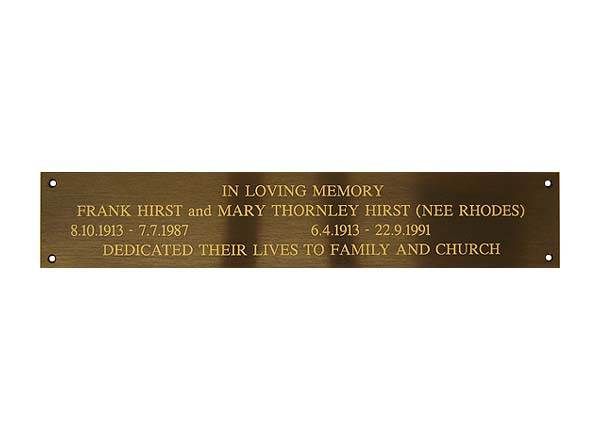 Memorial Plaques
