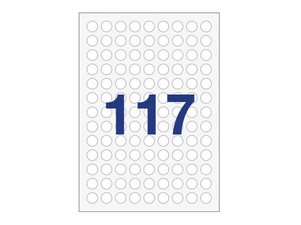 117 Round Labels