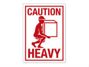 Caution Heavy Labels