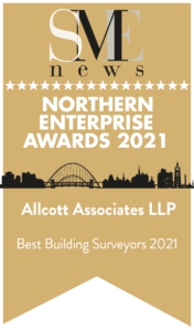 Allcotts win Northern Enterprise Award "Best Building Surveyors 2021"