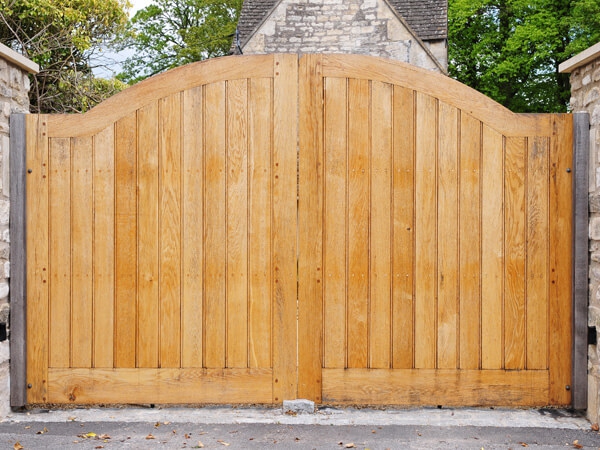 Wooden Closed Gates