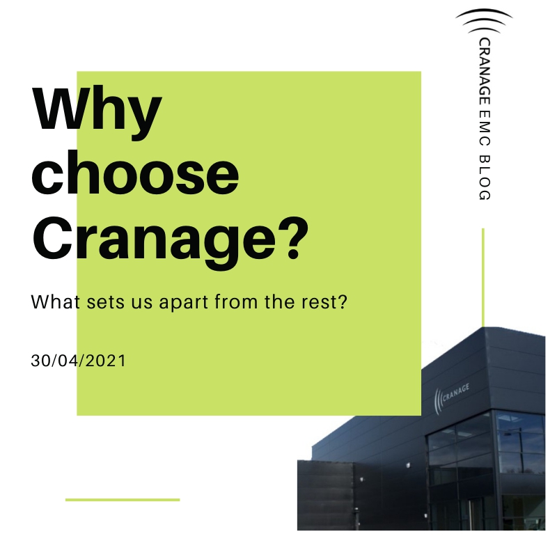 Why choose Cranage EMC and Safety for your testing?
