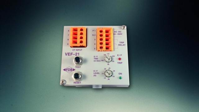 VEF2 variable earth leakage protection relay from 