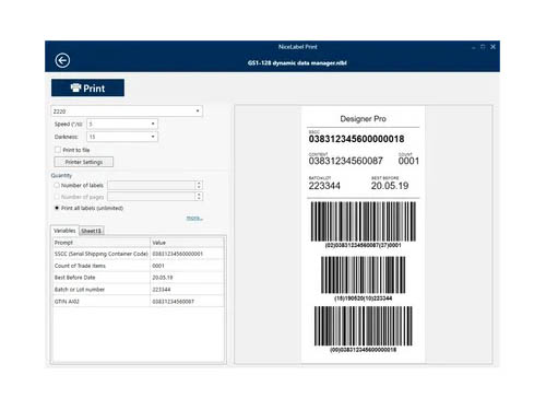 Barcode Printing Software