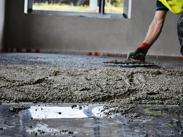 Poured Floor Insulation