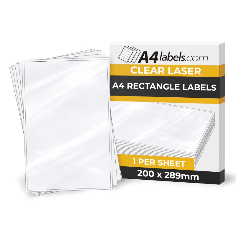 Gloss Transparent Poly Labels (Laser)