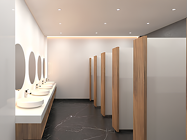 White Hygienic Wall Cladding
