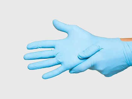 Blue Powder Free Nitrile Gloves