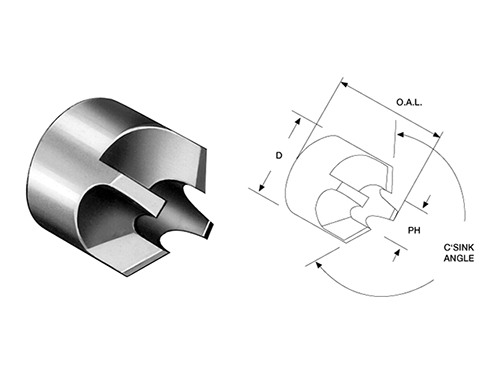 High Speed Steel Reverse Countersinks