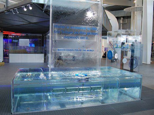 Siemens "The Crystal" Water tank and Water