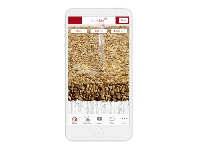 The Permeable Paving by SureSet app 