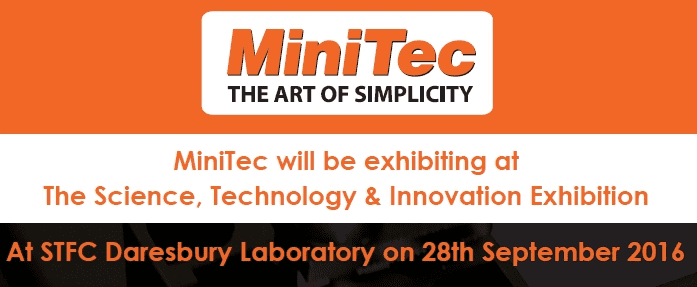 MiniTec will be exhibiting at The Science, Technology & Innovation Exhibition