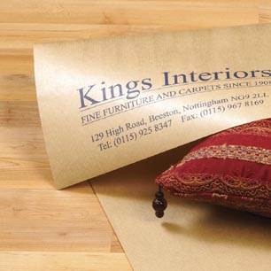 Personalised Brown Ribbed MG Kraft Counter Rolls