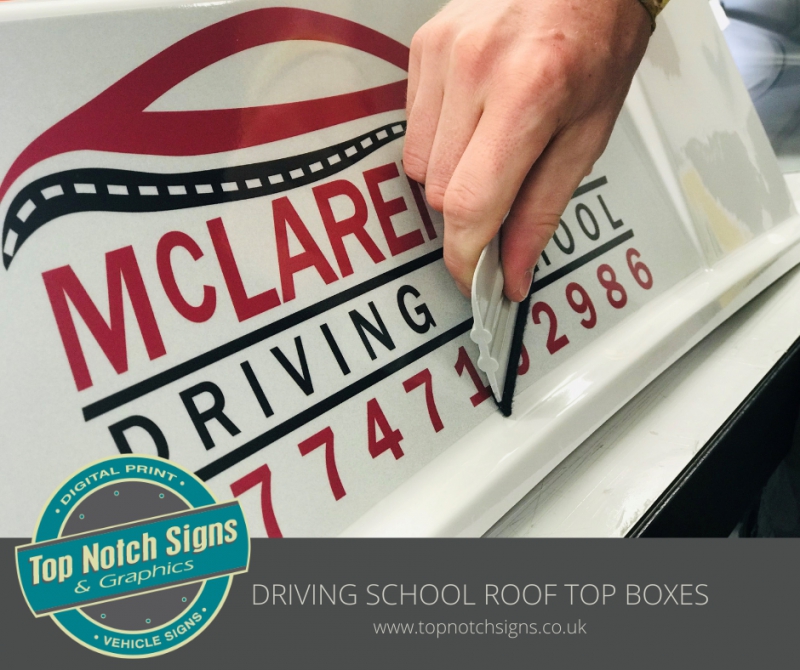 The DRIVING SCHOOL ROOF TOP BOX Specialists - Top Notch Signs