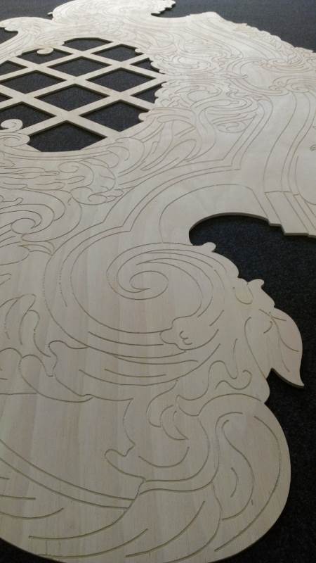 CNC Routed 6mm FE Ply for Stage Sets