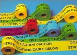 Underground warning tape. 150mm x 365m