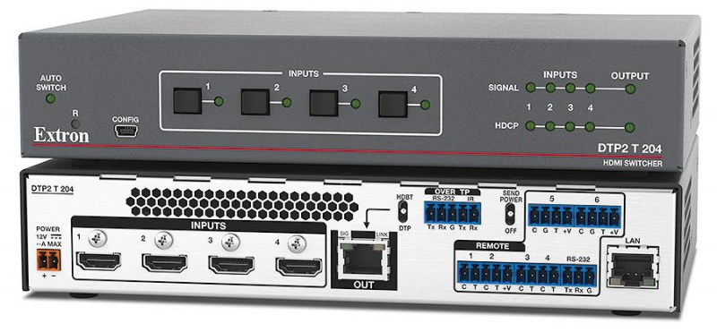 Extron New Advanced Four Input 4K/60 4:4:4 HDCP 2.2 Switcher